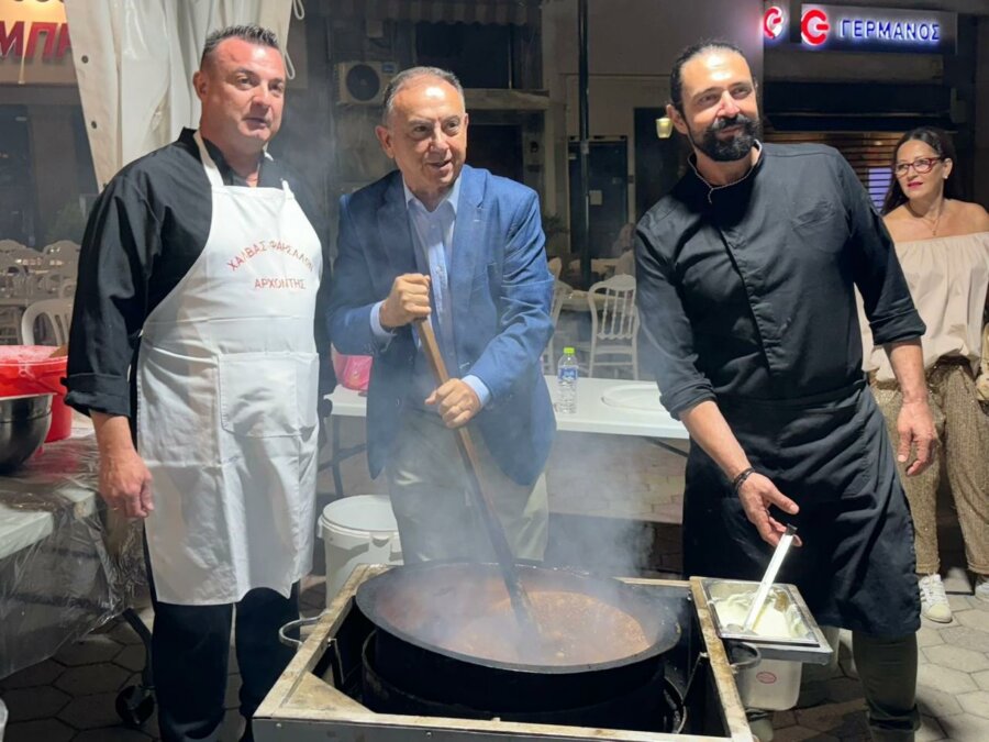 Ο Χρήστος Κέλλας στη 17η Γιορτή Χαλβά Φαρσάλων