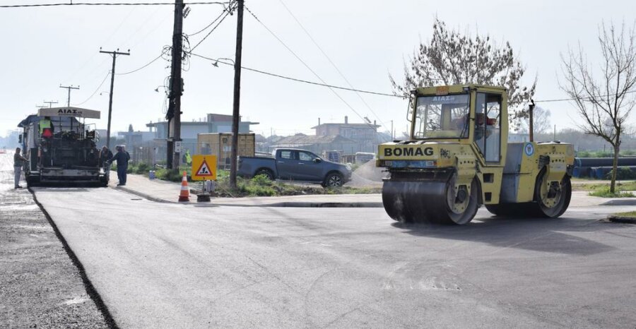 Προχωρούν τα έργα ανακατασκευής του οδικού δικτύου σε Γαλήνη και Πλατύκαμπο