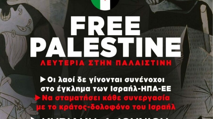 Δράση αλληλεγγύης στον λαό της Παλαιστίνης από την ΚΝΕ και το ΚΚΕ στη Ζαγορά