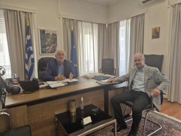 Θέματα που απασχολούν το δήμο Τεμπών στο επίκεντρο της συνάντησης του Δημάρχου Τεμπών με τον Γενικό Γραμματέα του Υπουργείου Εσωτερικών