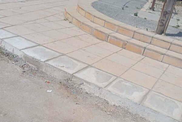 Εργα σε εξέλιξη στην κεντρική πλατεία Δαμασίου