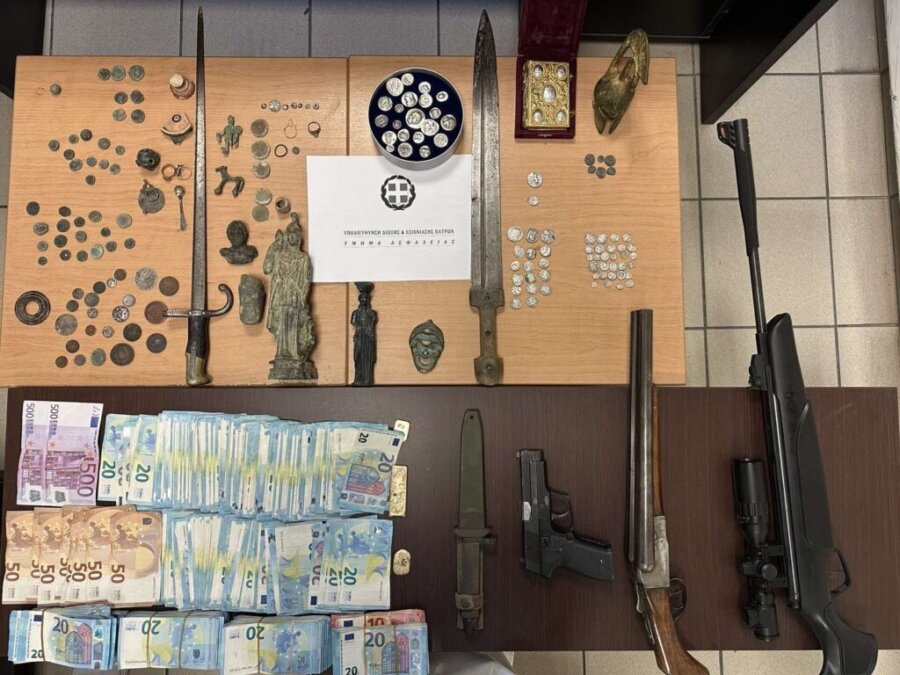 Εξαρθρώθηκαν σπείρες αρχαιοκαπηλίας με πλοκάμια και στη Λάρισα – Τι αναφέρει η ΕΛ.ΑΣ.