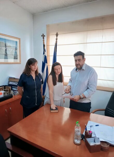 Ορκίστηκαν 2 νέες νοσηλεύτριες στο Γενικό Νοσοκομείο Λάρισας