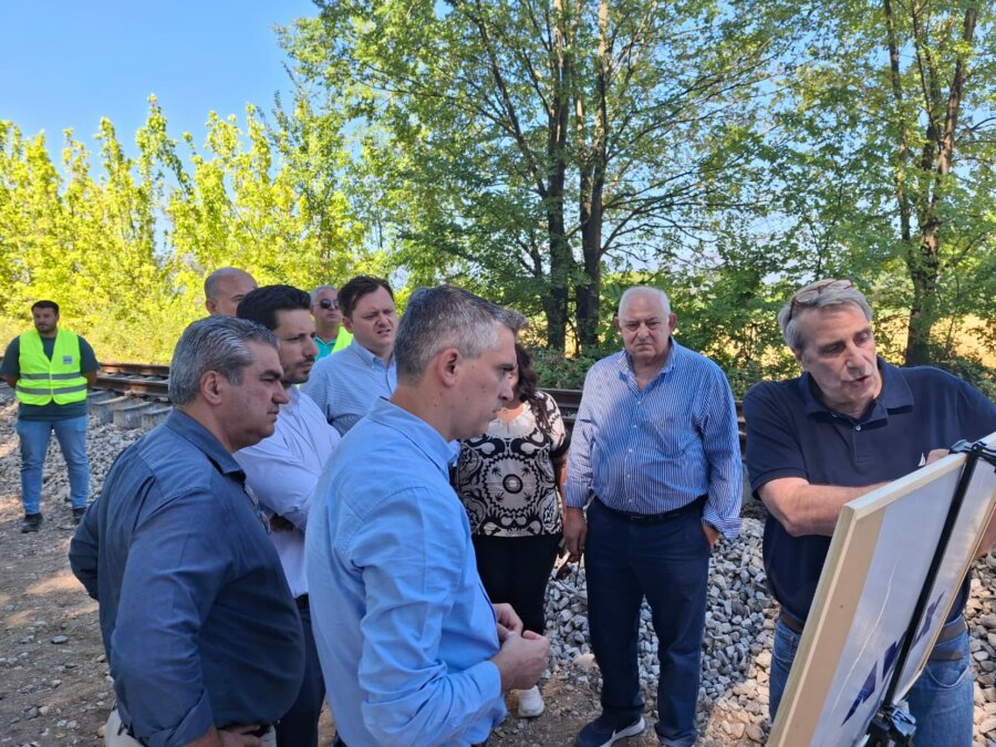 Τα έργα για τον τοπικό σιδηρόδρομο επισκέφτηκαν Δήμας – Κυρανάκης