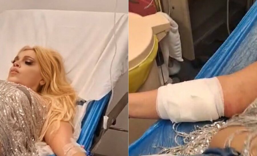 Στο νοσοκομείο με ορούς και επιδέσμους η Σαμπρίνα – Τι συνέβη