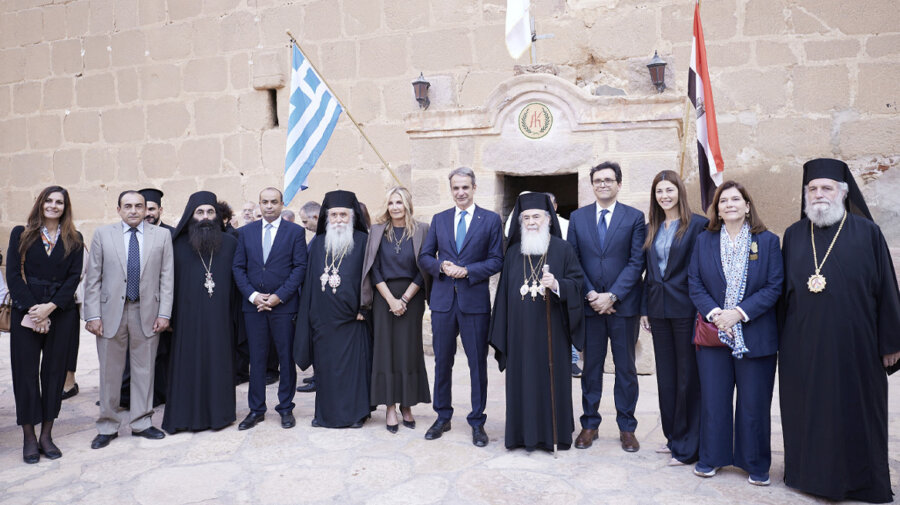 Ο Μητσοτάκης στην ενθρόνιση του νέου Αρχιεπισκόπου Σινά, κ. Συμεών – «Εθνικό καθήκον μας το ενδιαφέρον για τη Μονή»