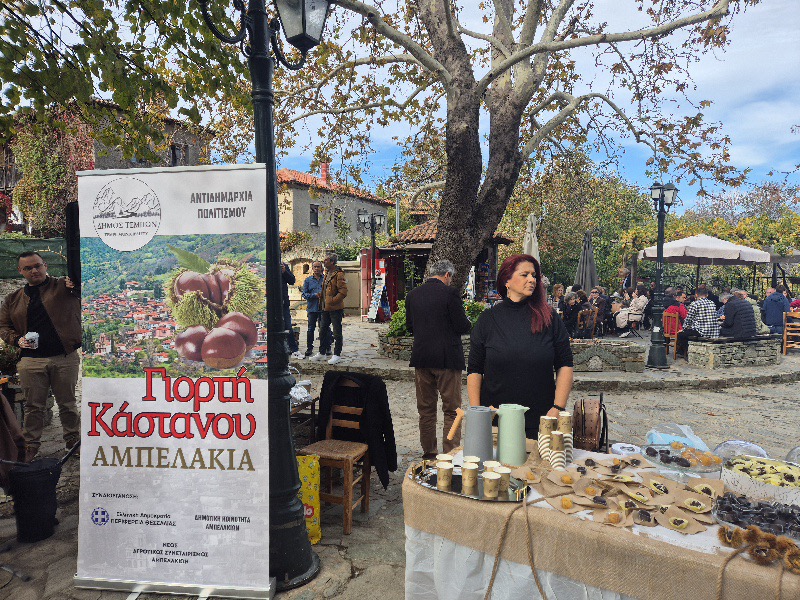 Η Γιορτή Κάστανου στα Αμπελάκια ανέδειξε παράδοση, συνεργασία και τοπική ανάπτυξη