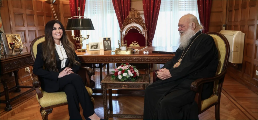 Στον Αρχιεπίσκοπο Ιερώνυμο η Κίμπερλι Γκίλφοϊλ (φωτό και βίντεο)