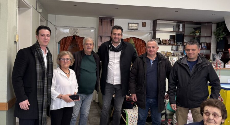 Στον Αμπελώνα ο δήμαρχος Τυρνάβου Στέλιος Τσικριτσής