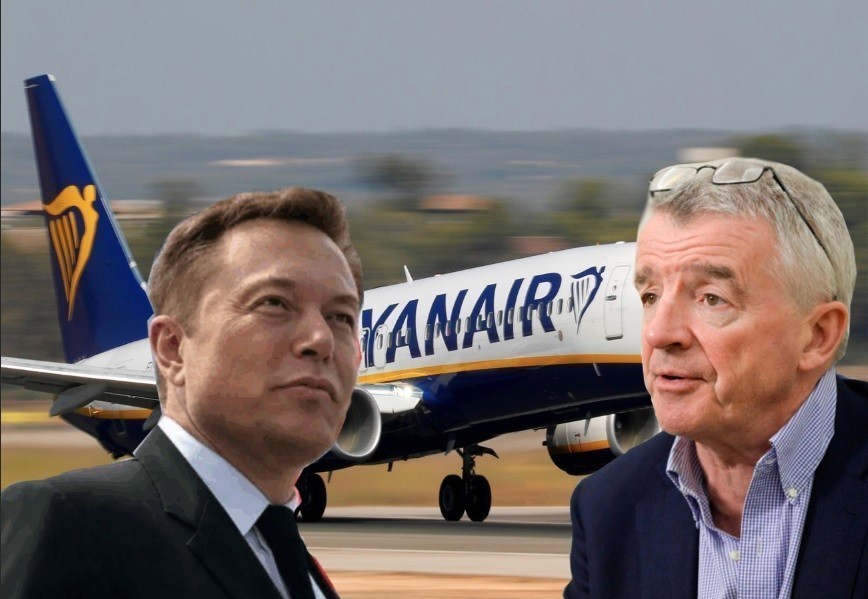 Καβγάς Μασκ με τον CEO της Ryanair: «Πόσο κοστίζει να σε αγοράσω;» ρώτησε ο Μασκ – Με ειδική προσφορά για «Μεγάλους Ηλίθιους» απάντησε η εταιρεία