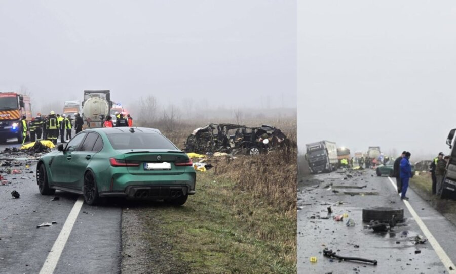 Σοκάρουν οι εικόνες από την τραγωδία στη Ρουμανία: Άμορφη μάζα σιδερικών το βαν με τους οπαδούς του ΠΑΟΚ