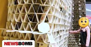 Ρεκόρ καταστροφής: Πιτσιρίκα γκρεμίζει πύργο από 63.000 σουβέρ μπύρας που προοριζόταν για Γκίνες