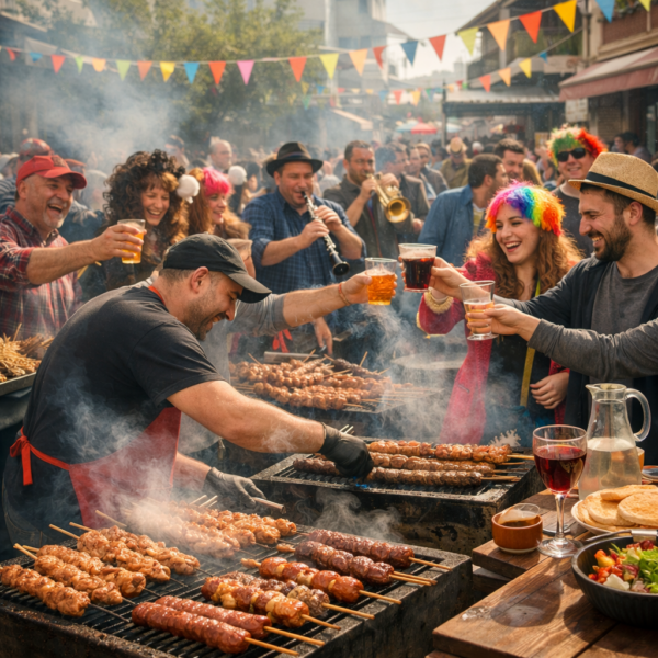 Η Λάρισα γιορτάζει την Τσικνοπέμπτη με ψησταριές, μουσική και αποκριάτικη διάθεση