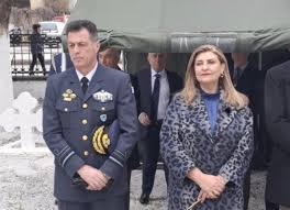 Η Ευαγγελία Λιακούλη στο ετήσιο μνημόσυνο των Αξιωματικών και Οπλιτών