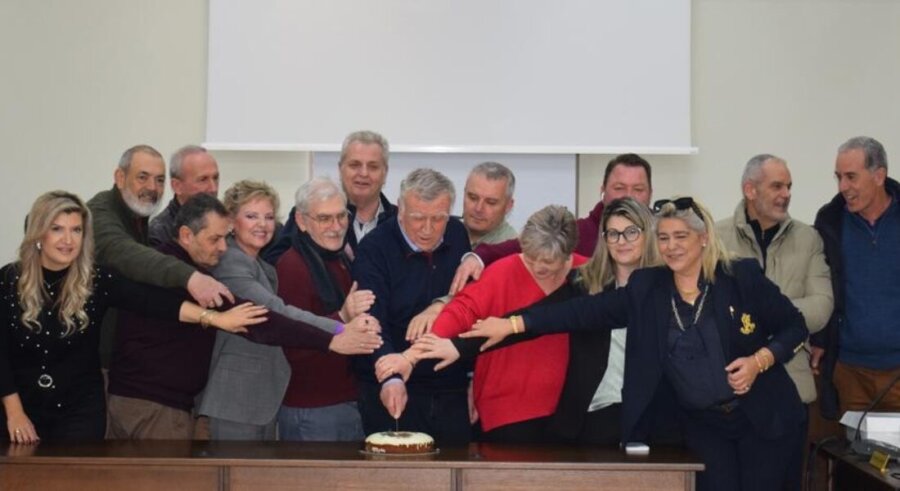 Η πρωτοχρονιάτικη πίτα των υπαλλήλων του Δήμου Κιλελέρ