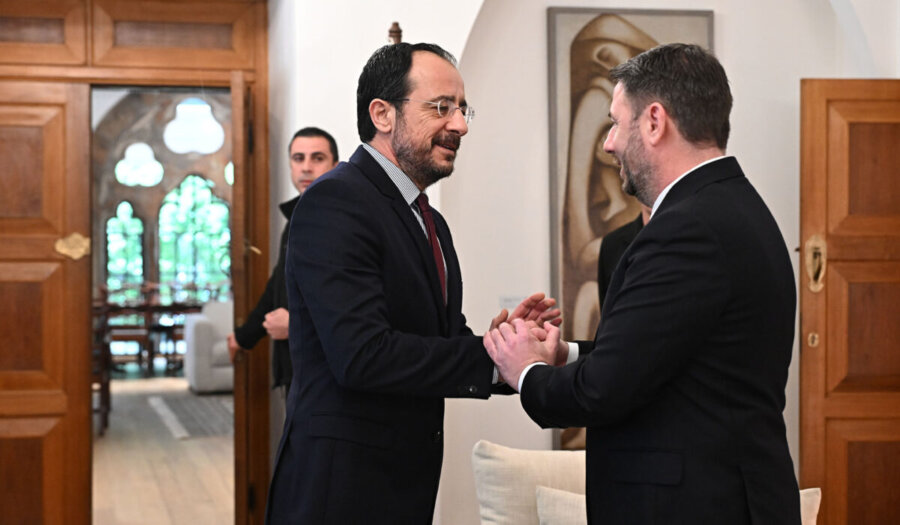 Συνάντηση Ανδρουλάκη – Χριστοδουλίδη στην Κύπρο: «Απαιτούνται πρωτοβουλίες της ΕΕ για ειρήνευση στη Μέση Ανατολή»