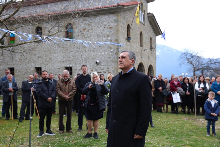Στη Χρυσομηλιά Καλαμπάκας για την 25η Μαρτίου ο Δημ. Κουρέτας – Μηνύματα για το νόημα της ημέρας και στήριξης της θεσσαλικής υπαίθρου