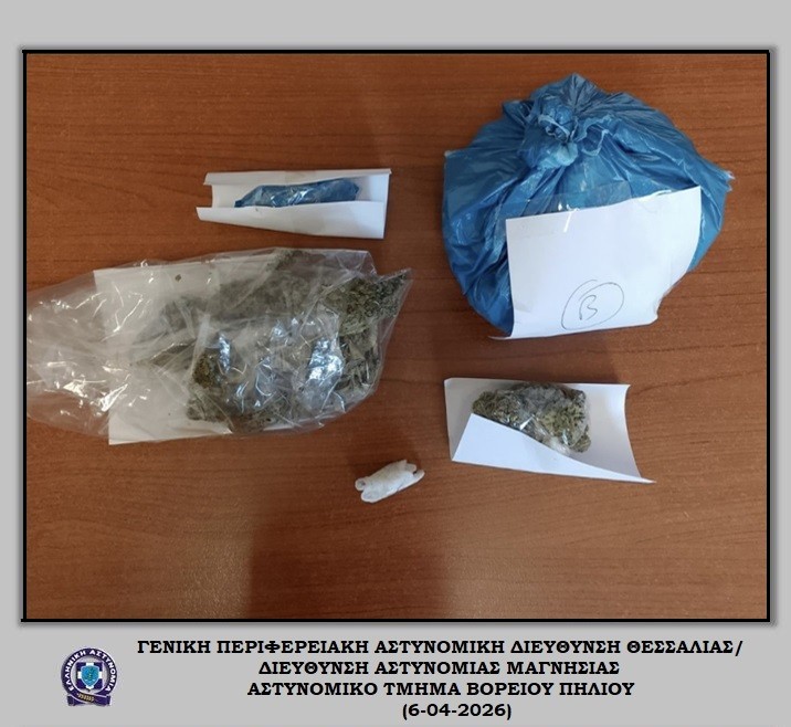 Πήλιο: Σύλληψη άνδρα για ναρκωτικά