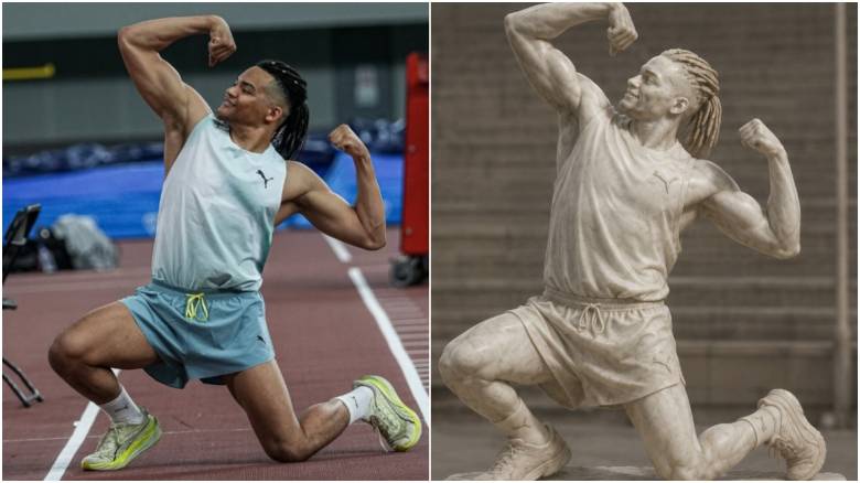 Συμβολική κίνηση από τους διοργανωτές του Diamond League: Έκαναν τον Καραλή αρχαιοελληνικό άγαλμα