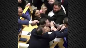 Γεωργία: Το Κοινοβούλιο μετατράπηκε σε ρινγκ – Βουλευτές αντάλλαξαν γροθιές