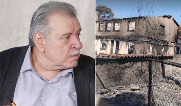Τάσος Χαλκιάς: Στάχτη έγινε το εξοχικό του στο Πόρτο Γερμενό