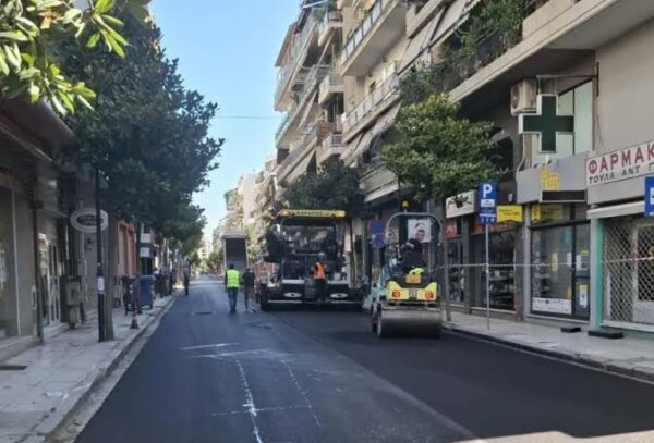 Στην κυκλοφορία η οδός Παναγούλη – Oλοκληρώθηκαν τα έργα ασφαλτόστρωσης, μέσα στην εβδομάδα οι διαγραμμίσεις
