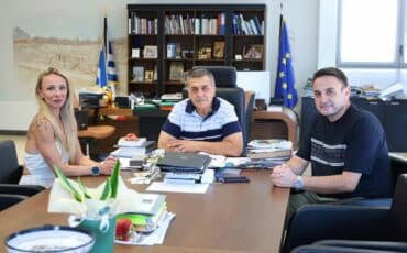 Mε την Καρδιτσιώτισσα πρωταθλήτρια Αντιγόνη Ντρισμπιώτη συναντήθηκε ο Δημήτρης Κουρέτας